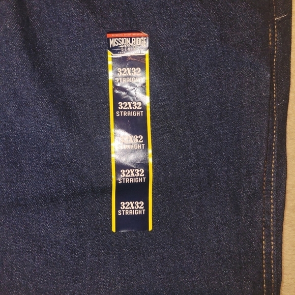 Mens Mission Ridge straight‎ leg Mission Ridge dark Denim Jeans mens Size… - Picture 3 of 7